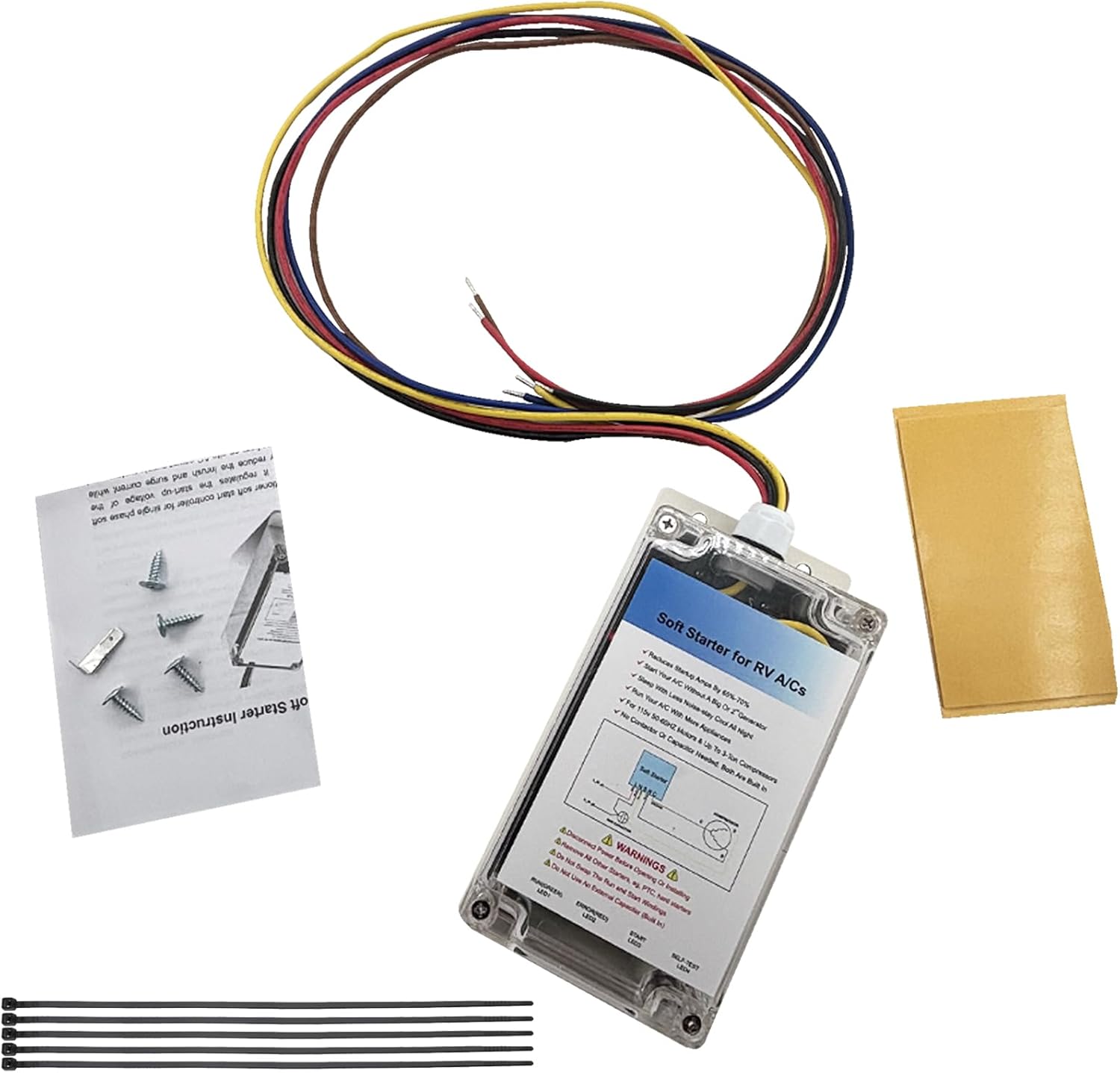Soft Start Kit Replacement for RV Campers Air Conditioner RV Enables Easy Start an A/C & Appliances on RV Power with a Small Generator