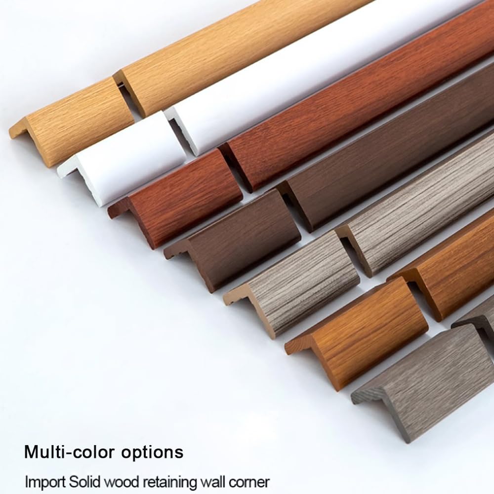 Perfil Protector De Esquinas De Aleación De Madera, 80/100/120cm, Perfil Ángulo, Perfil Borde De Escalera, Protección De Cantos para Paredes Casa Cocina Oficina(Oak,120cm/48'')