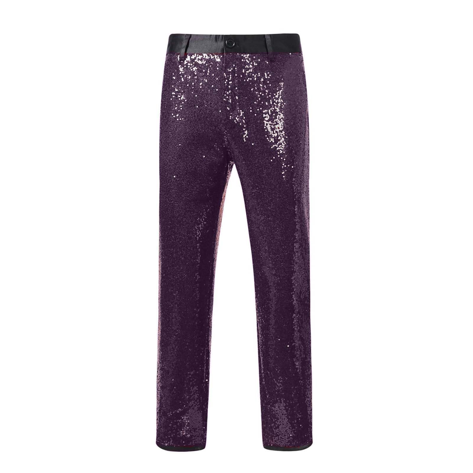 Set di 2 Pezzi Di Tendenza Paillettes Uomini Blazer E Pantaloni Brillanti Taglio Aderente Vestito Paillettes Uomo Deguisement Discoteca per Festa Matrimonio Affari Discoteca Party Club