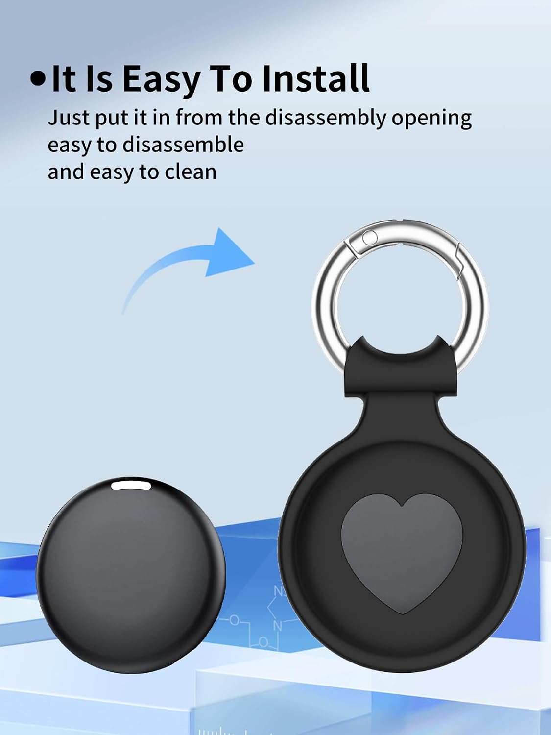 Case for RGIMF GPS Tracker - Superior Silicone Build, Shockproof & Anti - Slip. Fits Widely, Protects Against Scratches. Precise Cutouts Ensure Full Functionality.Black(2 Pack. image 4