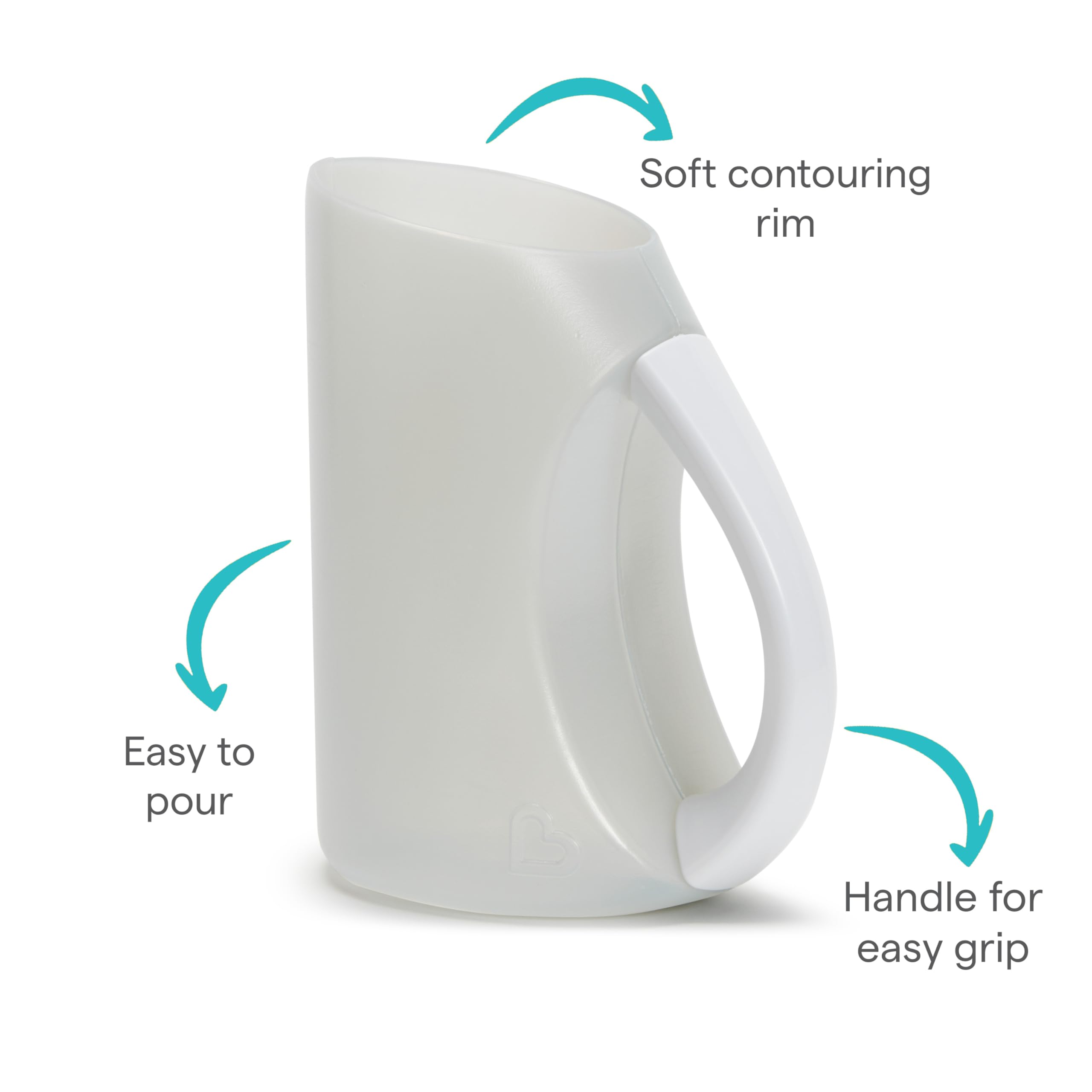 Munchkin Brocca da bagno per neonati con bordo morbido | Risciacquatore shampoo per bambini | Dispositivo di risciacquo e lavaggio | Accessori essenziali per bambini | Grigio - 3