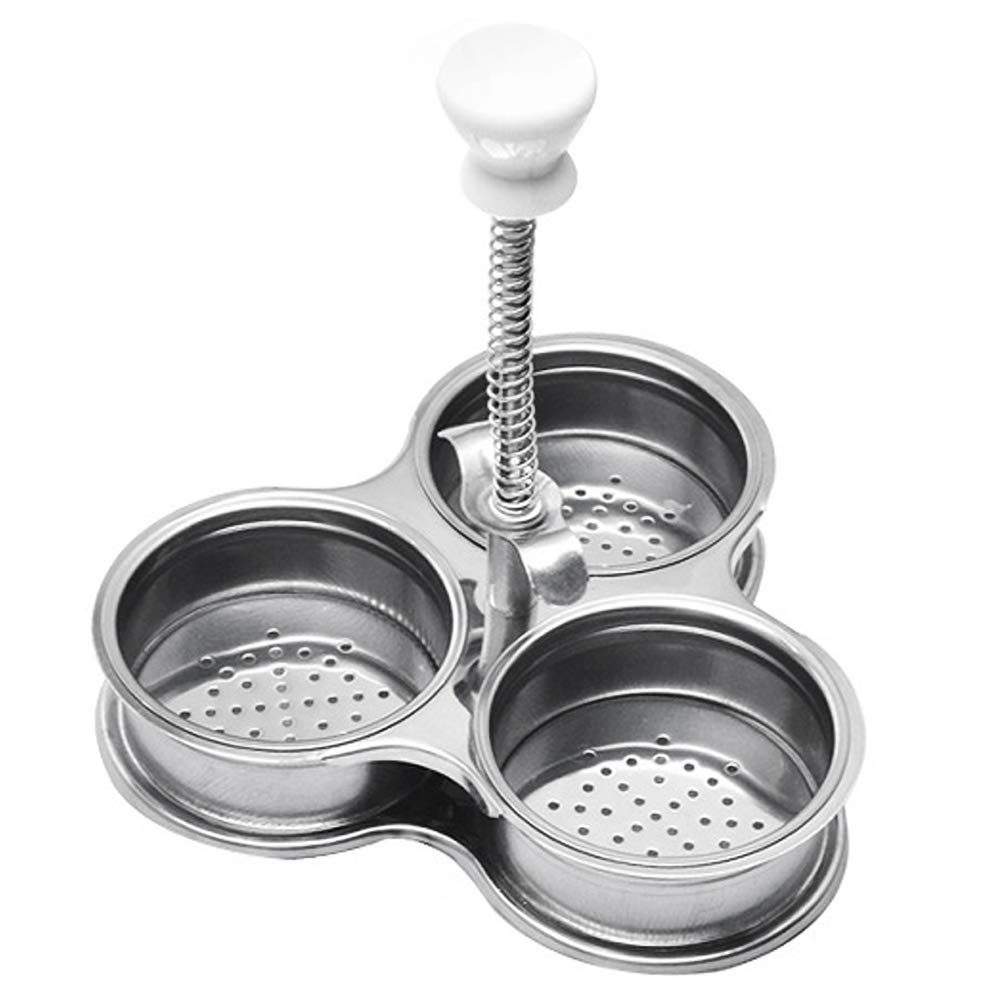 Ericetion Style 1 Stainless Steel Poached Egg Maker Egg Cooker Microwave Egg Poachers Cooker Boiled Egg For Kitchen Gadget