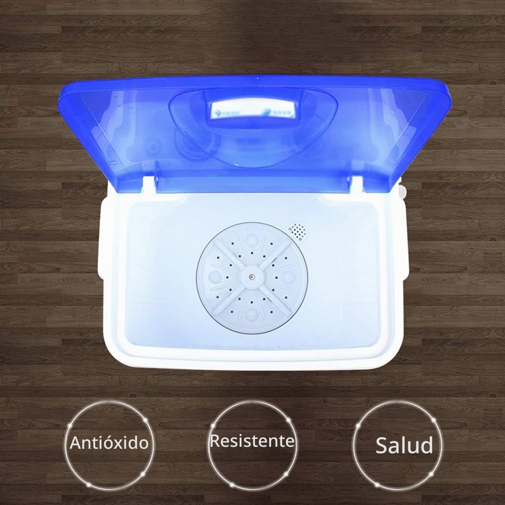 Lavadora Portátil,Lavadora Semiautomática,Capacidad de Lavado 5KG,Acero Inoxidable,para Apartamentos,Dormitorios de Camping.