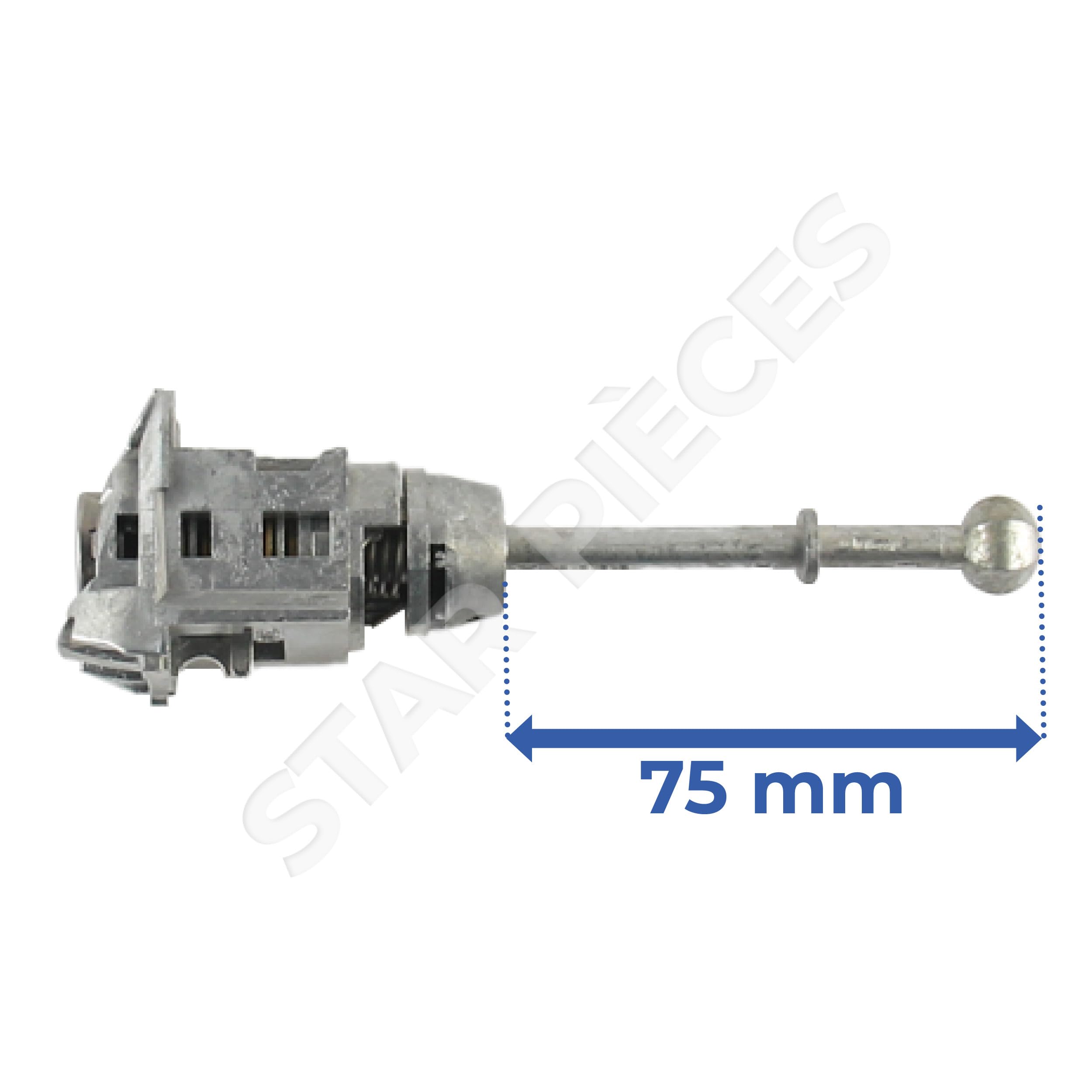 STARKIT PERFORMANCE Serratura portiera compatibile per Citroen C5, Peugeot 207, Peugeot 2008 (2001-2019) anteriore sinistro (guida) Barilotto portiera con chiavi duplicate (75mm) 9170EA | 9170EC