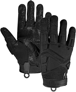 Seibertron Patented S.O.L.A.G 2.0 Index Finger Tip Touchscreen Tactical Sports Water Resistant Impact Gloves Also fit Airsoft Hunting Hiking Riding Cycling Motorcycle Climbing Full Finger Black L
