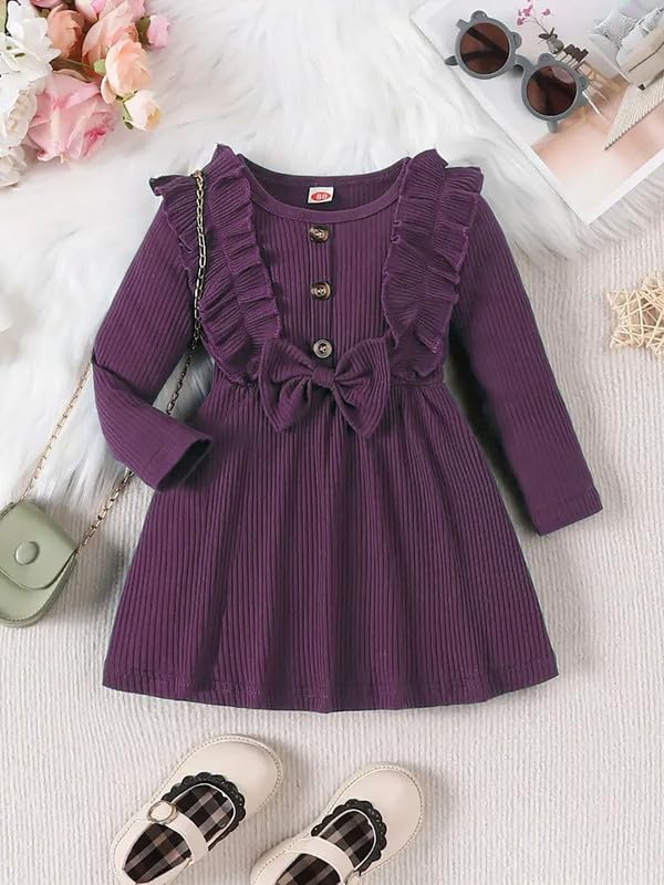 Image of Niren Enterprise Green Siskin Button Front Baby Girl Frock