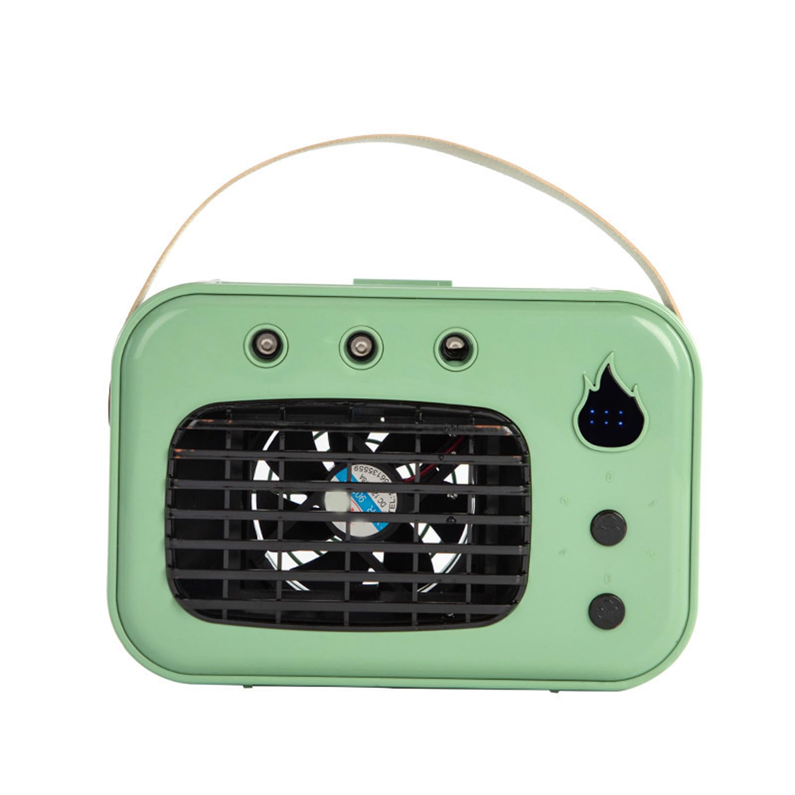 Jazuaiao Compact Individual Climate Fan with Adjustable Humidity and Sleep Mode for Desk Areas ABS Tiny