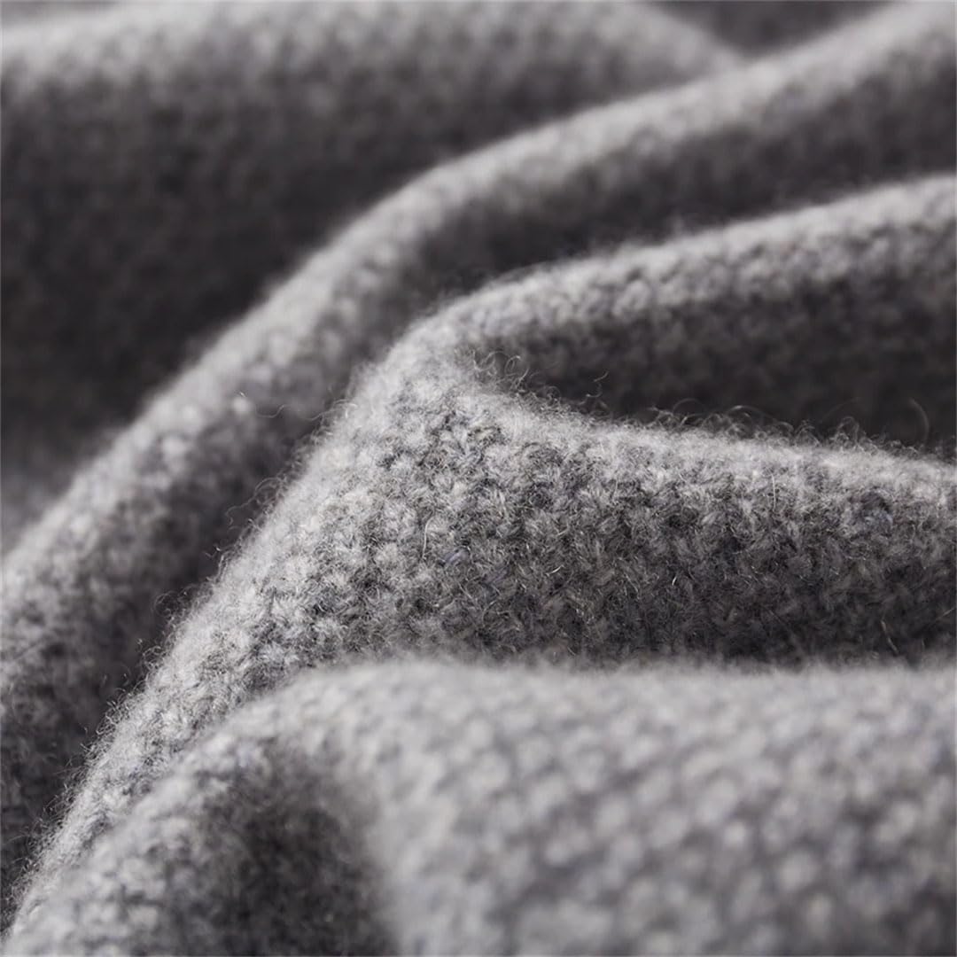 Vogrtcc Maglione Lavorato A Maglia Pullover Casual da Uomo in Cashmere Girocollo