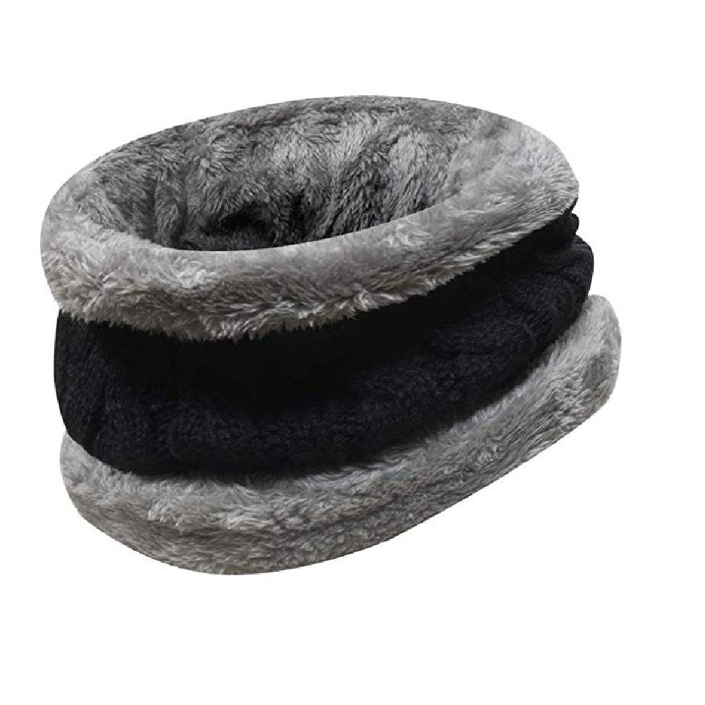 alexvyan Winter Neck Scarf Soft Warm Snow Proof Knitted (Inside Fur) Woolen Scarf for Women Girl Boys Man-picture-31