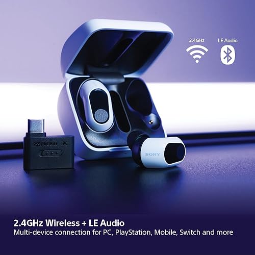 Miniatura 6 de Sony INZONE Buds - Auriculares para juegos verdaderamente inalámbricos con cancelación de ruido, batería de 12 horas, para PC, PS5, sonido espacial