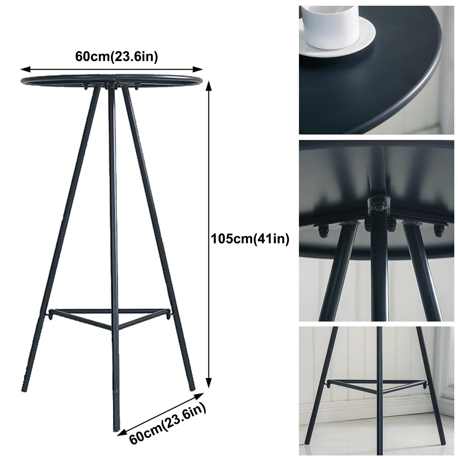 ラウンドバーテーブル Amazon｜ラウンドバーテー​​ブルカウンター高さ105cm、カクテル