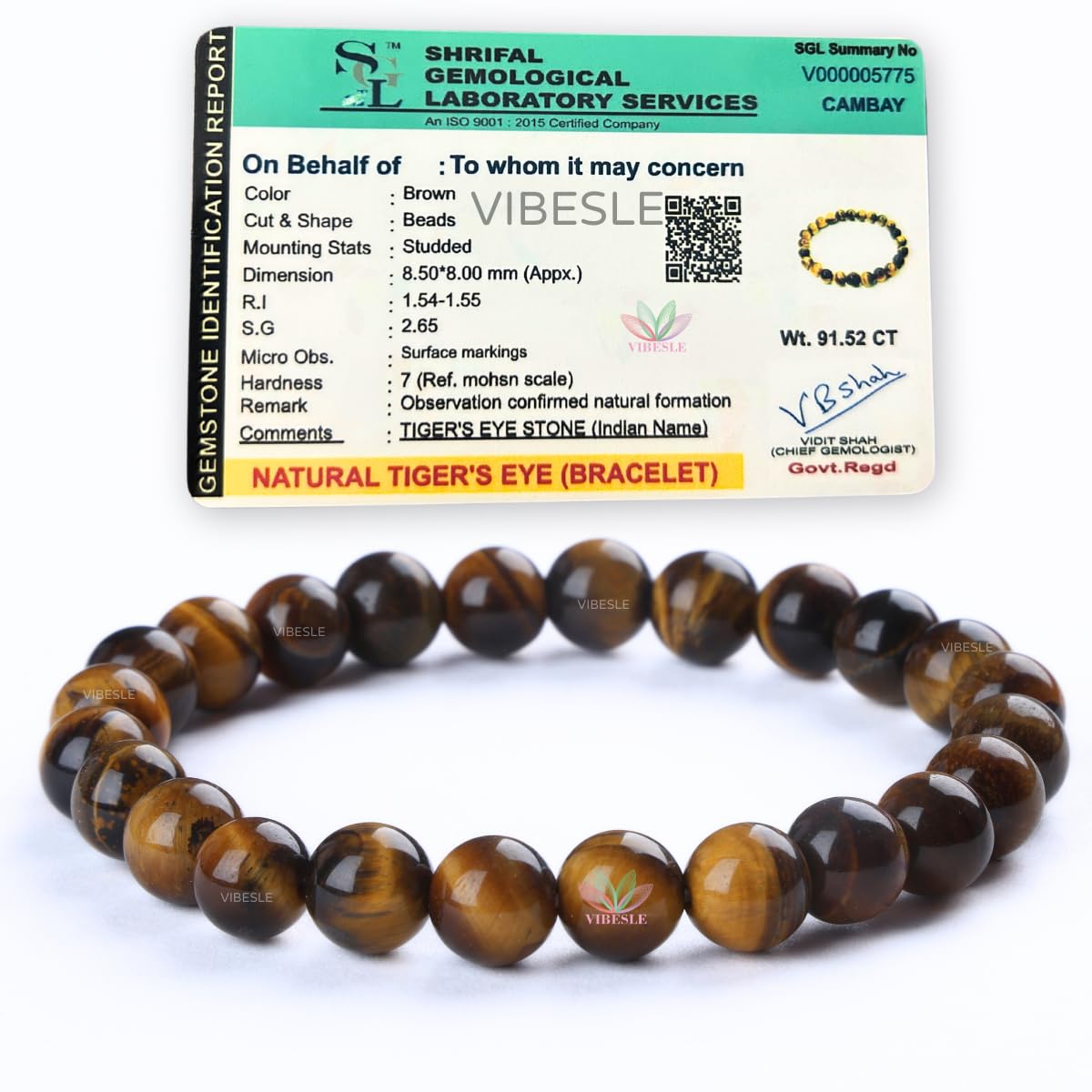 Natural Healing Crystal Tiger Eye Bracelet for Women Men - AAA Grade Original Gemstone for Yoga Reiki Meditation Feng Shui - Balances Soul Body, Mind, Fashion & Spirituality, Removes Negative Energy (B0D35CQG2S) Amazon Price History, Amazon Price Tracker