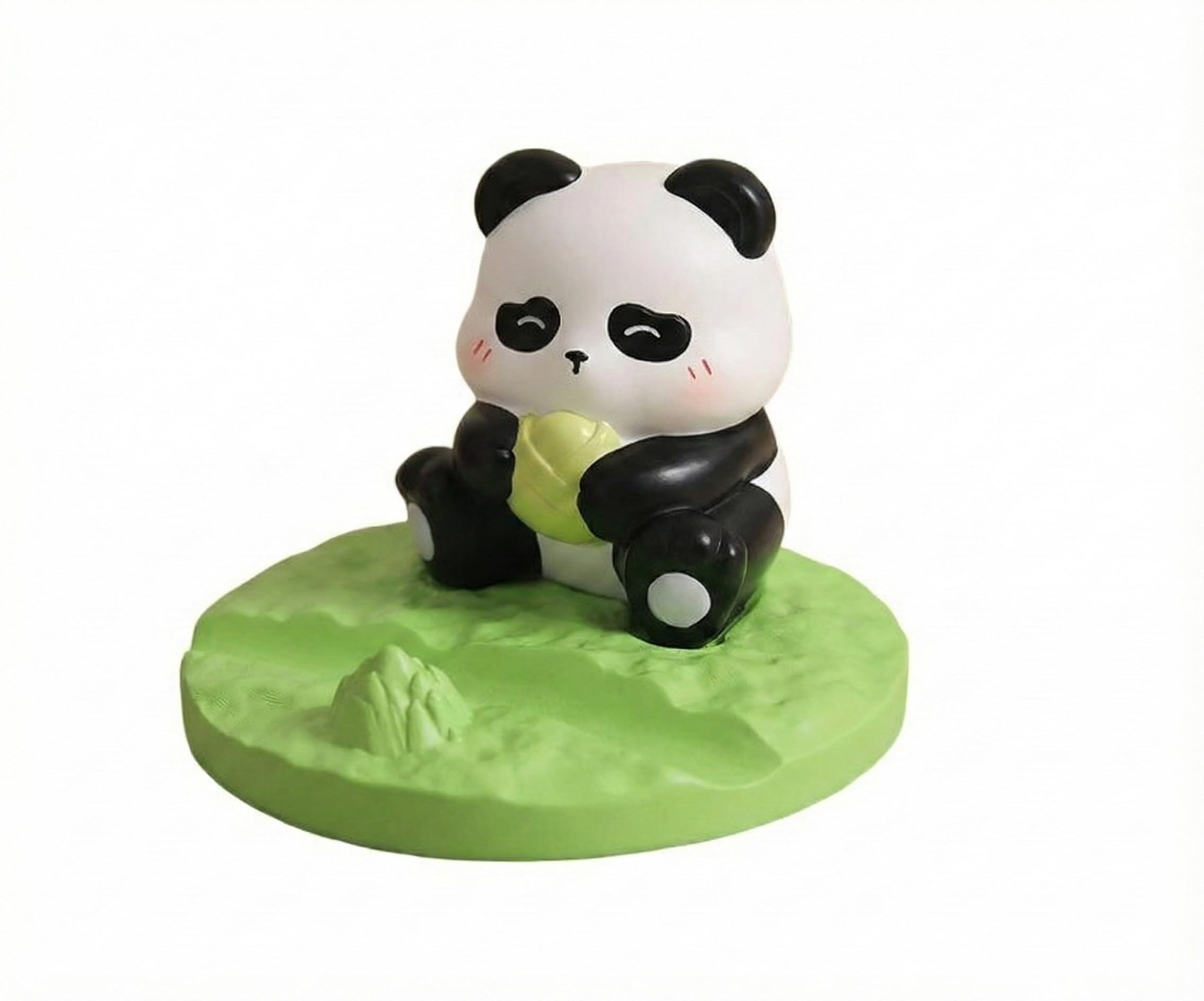 Kawaii Phone Stand – Cute Desk Ornament Universal Holder for All Smartphones & Tablets – Adorable Desktop Cat, Dog, Bear, Panda Figurine for Office, Home, Gift (Bamboo Muncher)-image-4