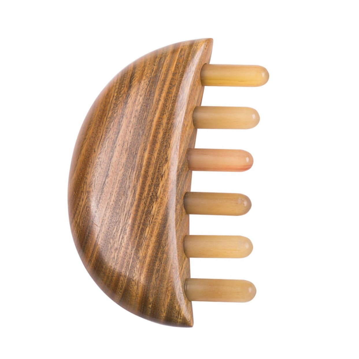 VICASKY Peine de Peine de Cuerno de Búfalo Dientes Anchos para Cabello Liso Peinado Baño