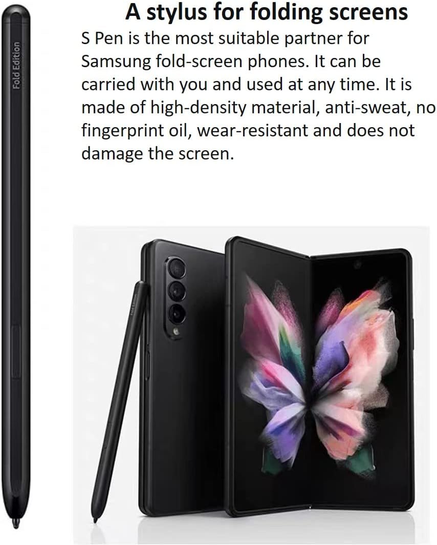 S Pen Fold Edition Stylus Pen,Galazy Z Fold 6/5 S Pen Replacement, for Samsung Galaxy Z Fold 6/Fold5/ Fold 4/Fold 3 +Tips/Nibs (Pen+Case).