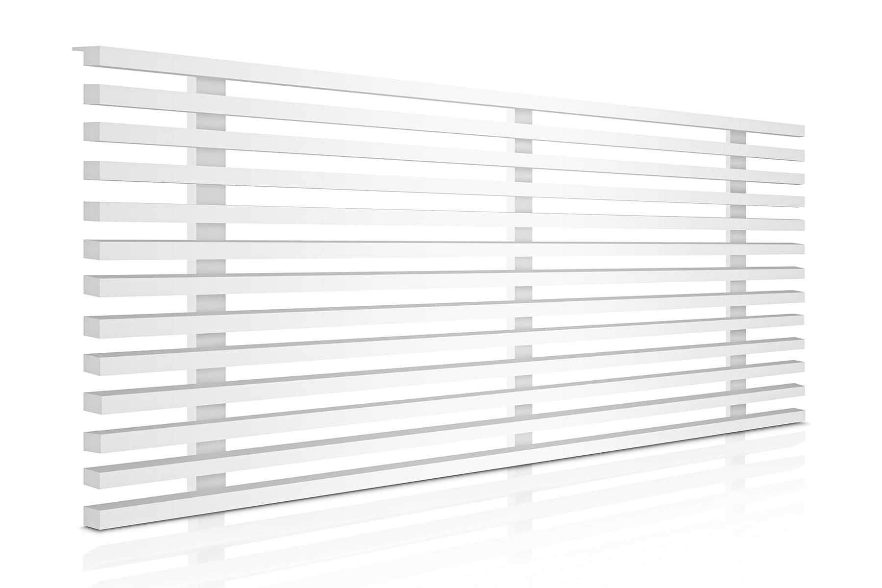 SUENOSZZZ-ESPECIALISTAS DEL DESCANSO Cabecero de Cama de 150 Modelo Osaka, Lacado en Blanco 160x50 cm | Cabezal de palillería de Madera