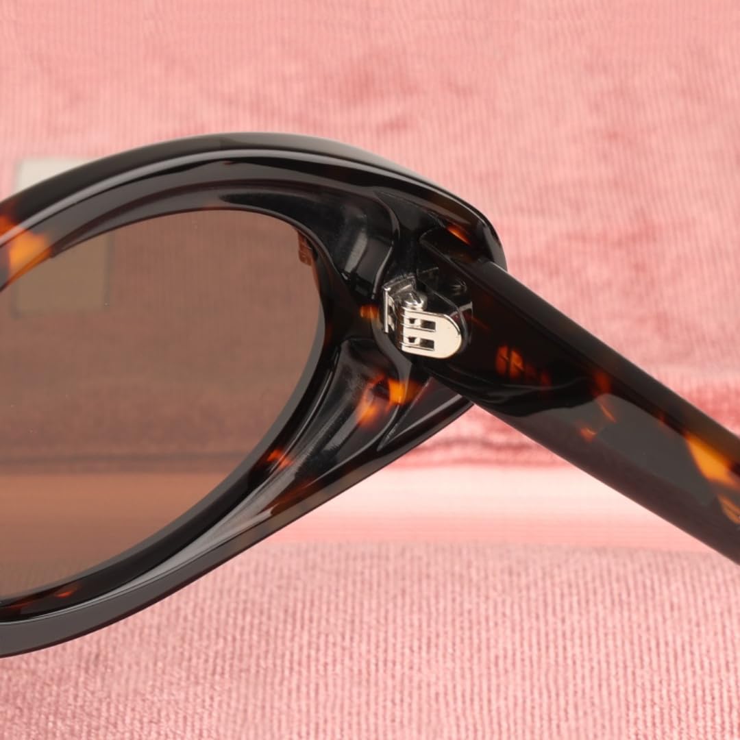 Occhiali da sole ovali alla moda per uomo e donna, stile retrò, protezione UV400