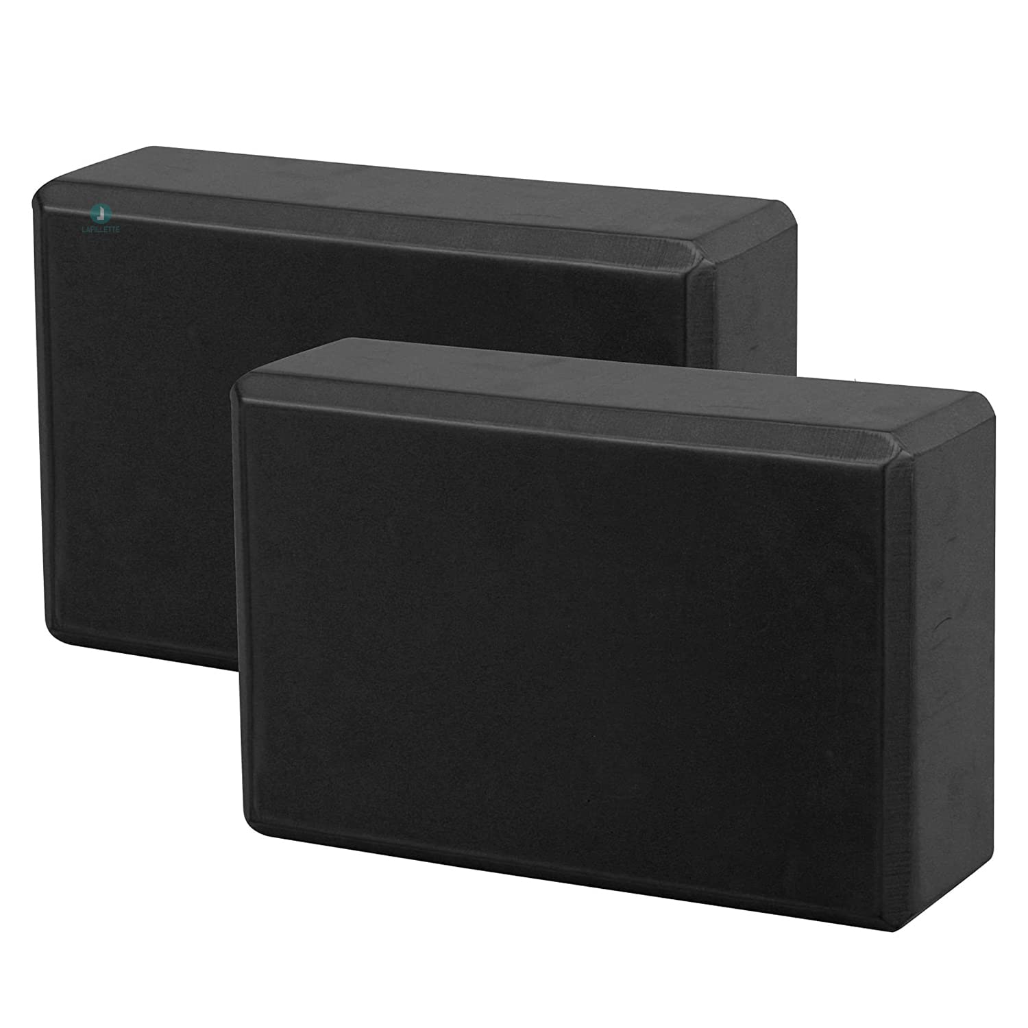 LAFILLETTE Yoga Blocks, EVA Foam Soft Non-Slip Yoga Brick for Yoga, Pilates, Meditation, Aid Balance, Fitness (BLACK)-image-18
