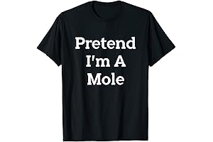 Pretend I'm A Mole Costume Funny Animal Halloween Party T-Shirt