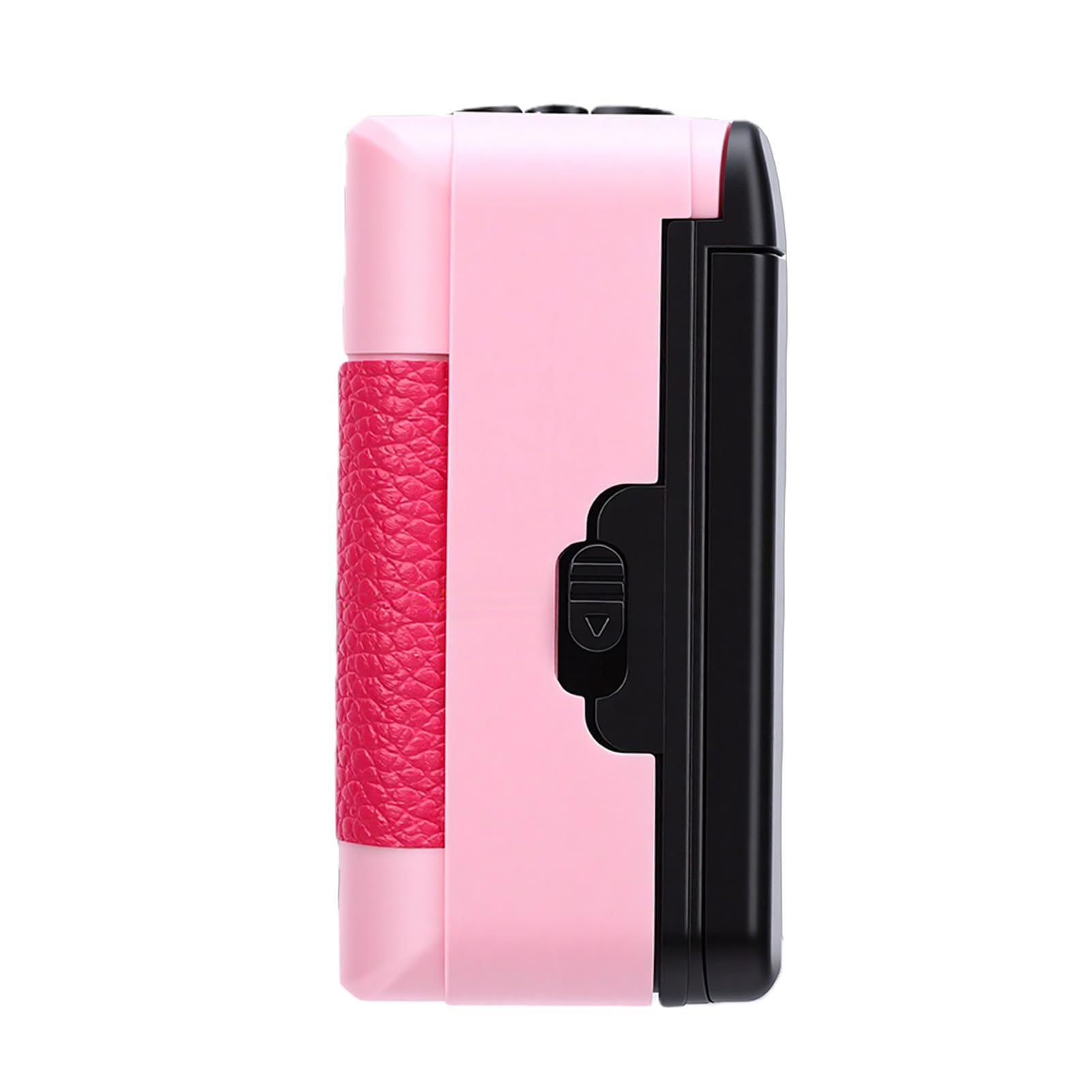 Dpofirs Vintage 35 Mm Filmkamera, Wiederverwendbare Kamera mit Eingebautem Blitz, Manuellem Fokus, 28 Mm F/8 Objektiv für Reisefotografie und Kreative Aufnahmen (PINK)
