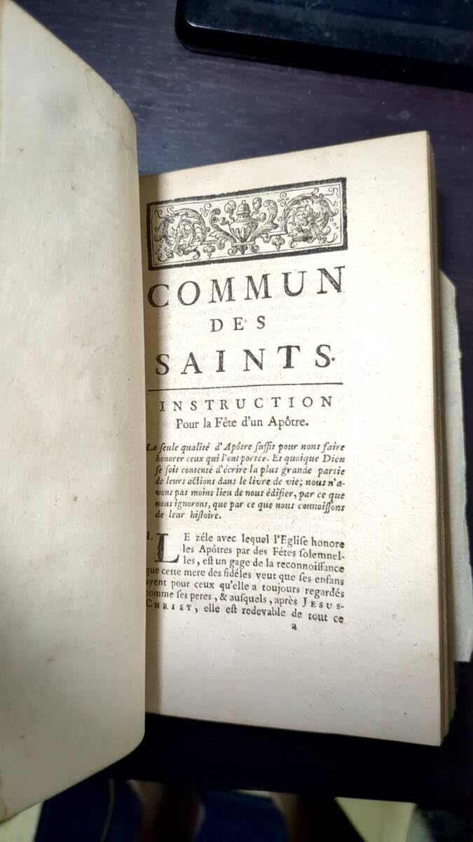 アンティーク　洋書　フランス語　1736年 アンティーク 洋書 フランス語 1736年