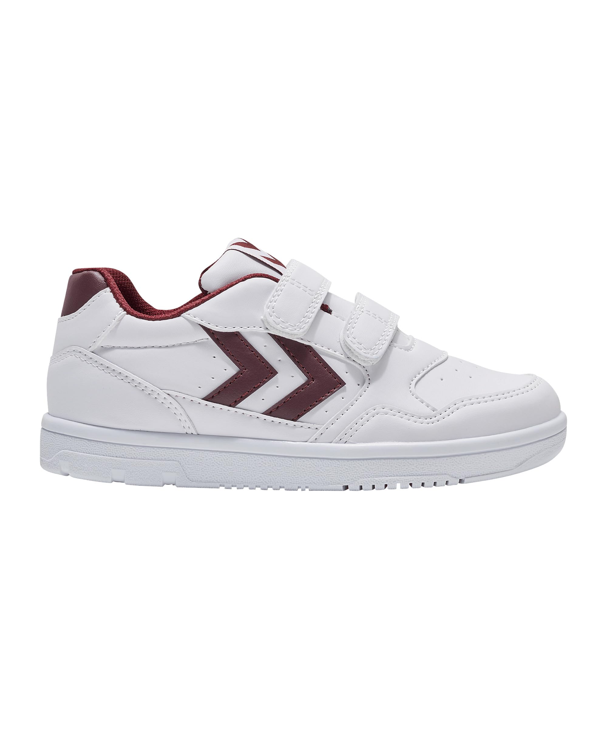 hummel Unisex Children's Camden Jr Trainers, White Red, 10.5 UK Child