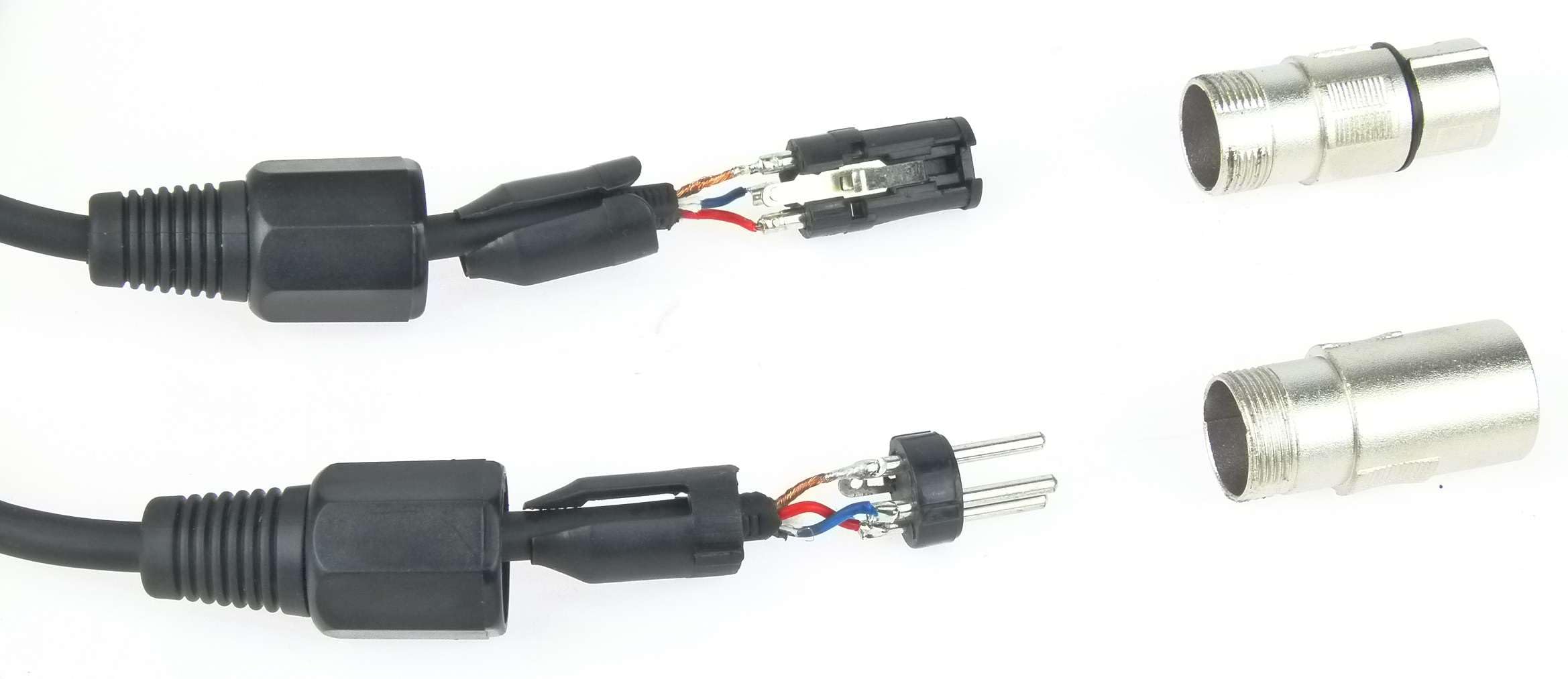 Paccs 10 Stück 5 m Mikrofonkabel Schwarz XLR Stecker male auf XLR Buchse female - Symmetrisch Audio Kabel DMX OFC-Kupfer