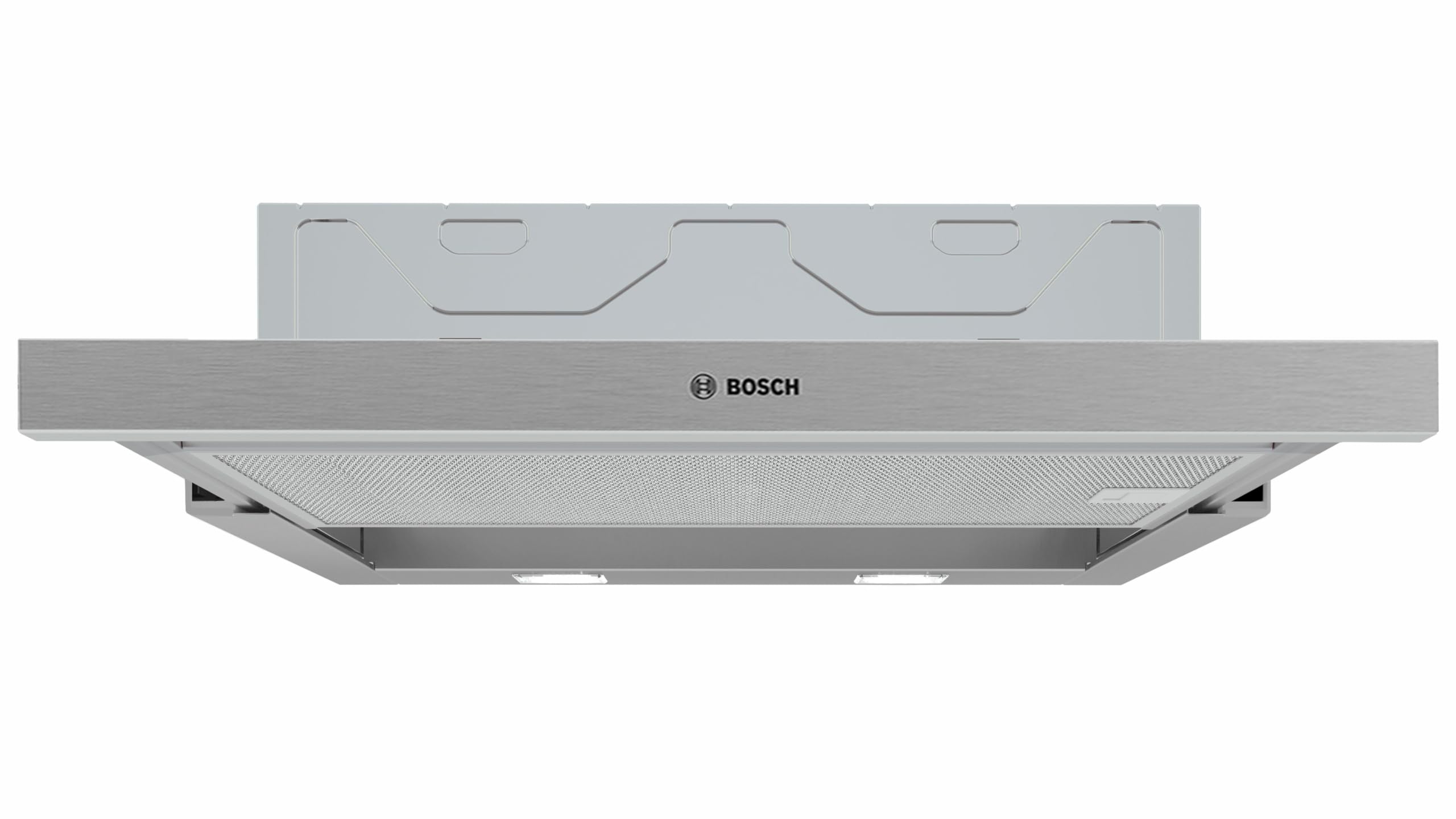 Bosch DFM064W54 Serie 2 Flachschirmhaube, 60 cm breit, Um- & Abluft, Made in Germany, LED-Beleuchtung gleichmäßige Ausleuchtung, Wippenschalter,3 Leistungsstufen,Metallfettfilter spülmaschinengeeignet