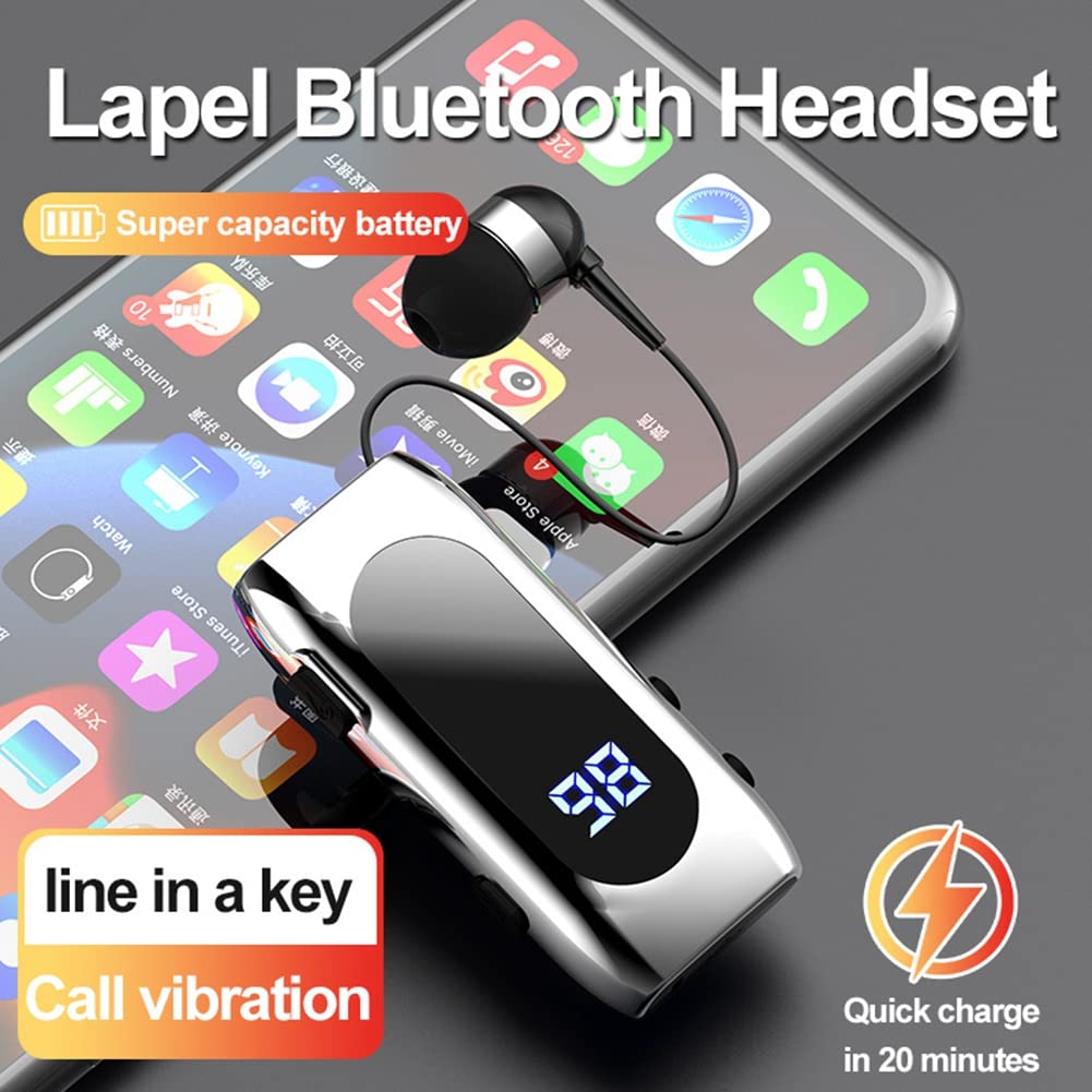 Oreillette Bluetooth Intra-auriculaire - Version 5.0, 10h D'autonomie, Design Ergonomique, Couleur Bleue