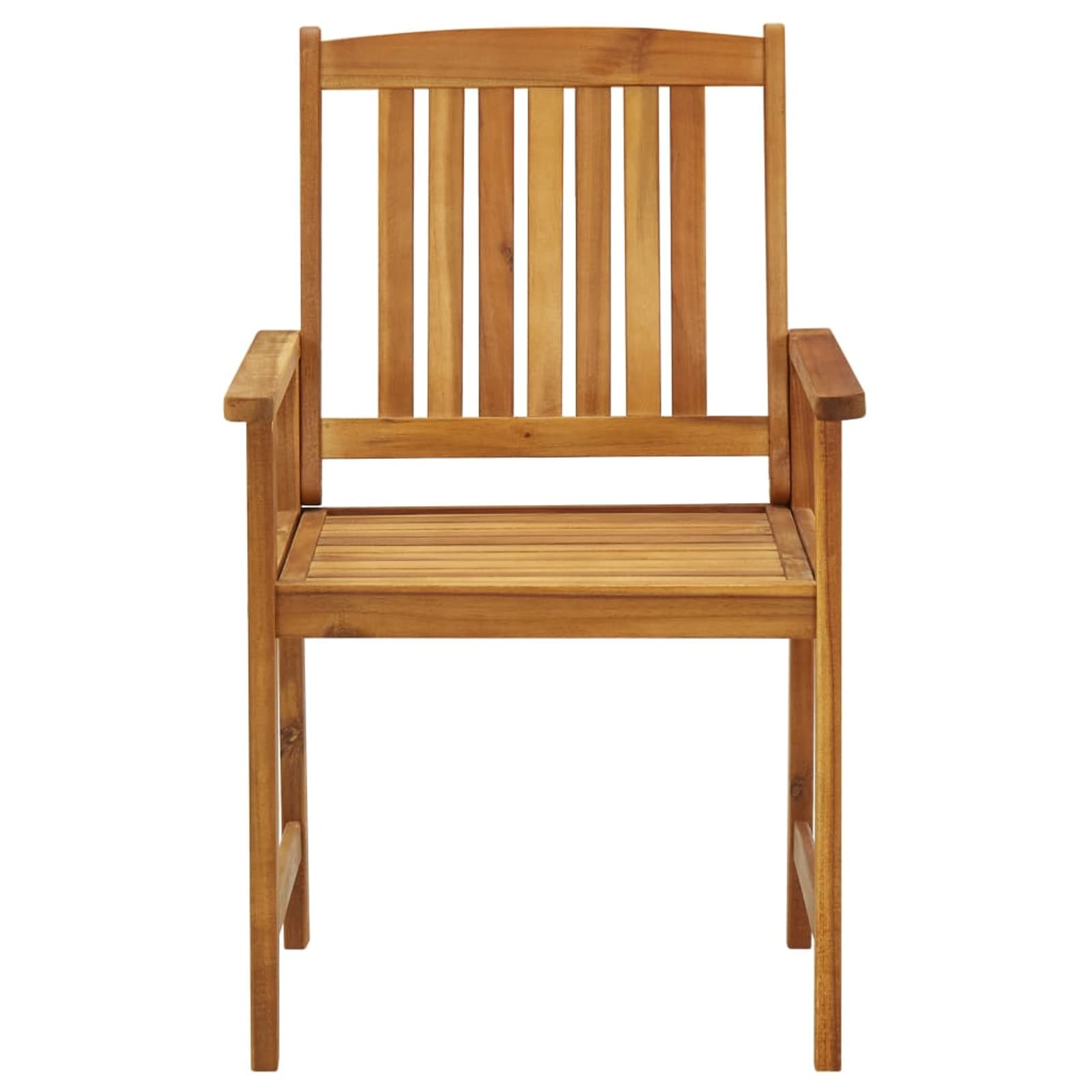 Homgoday Krzesła ogrodowe z poduszkami 4 sztuki z litego drewna akacjowego nowoczesny design lekkie krzesła do użytku na zewnątrz, do ogrodu lub na taras, fotel z podłokietnikami i oparciem beżowy