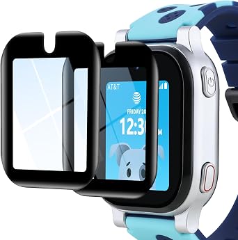 ottpluscase 2 Pack for AT&T amiGOTM Jr. Watch Tempered Glass Screen Protector, 9H Hardness Scratch Resistant with Oleophobic Coating, Anti Fingerprint Bubble Free