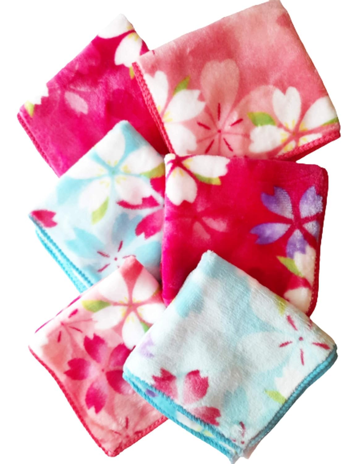 JSV women soft Handkerchief/Rumal/Hanky/Hankies Soft Terry Towel Girls/Women hankey random design pack of 12 || QAS555-picture-31