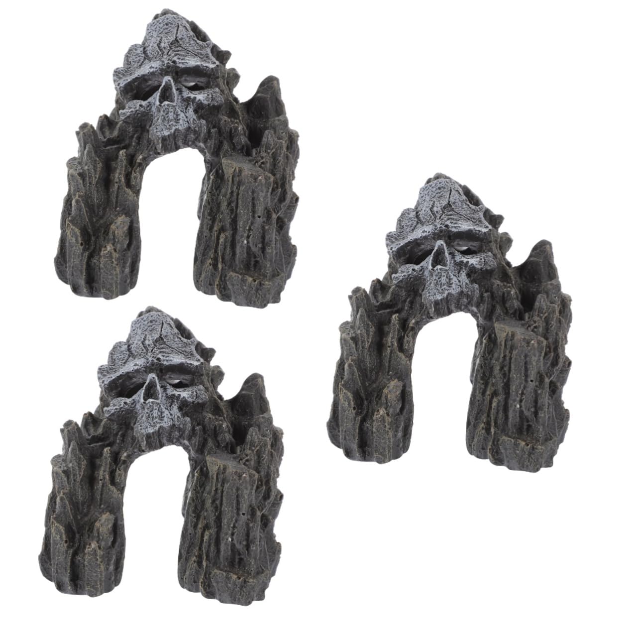 BESPORTBLE 3 Pièces Grotte Fish Tank Décoration Fish Tank Décorations Réaliste Grotte Statue Fish Tank Accessoires Grotte Ornement Aquarium Aménagement Paysager Décoration Aquarium Grotte