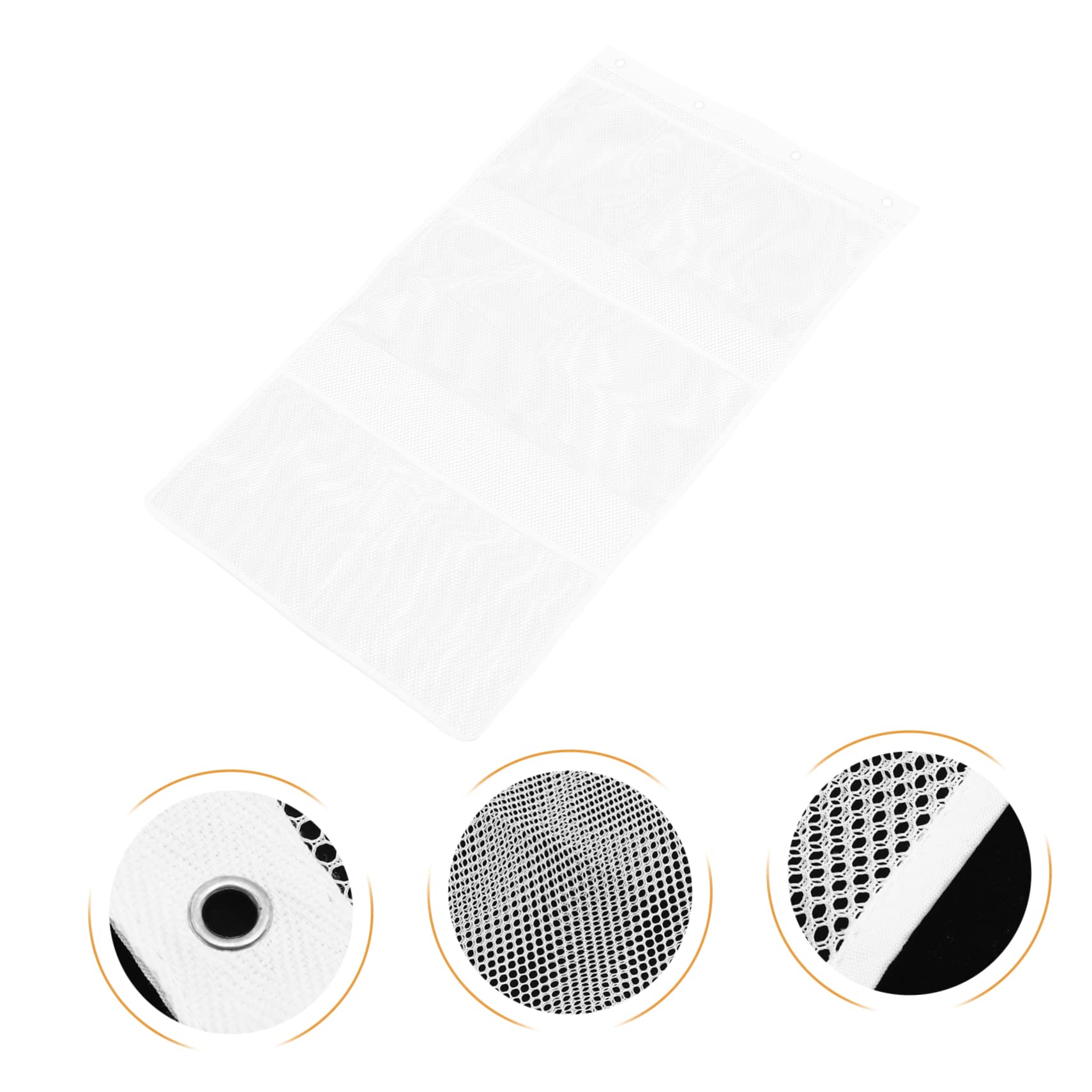 PRETYZOOM Hanging Mesh Shower Organizer with Bath Storage Bag for Toiletries and Versatile Bathroom and Bedroom Easy Drying Design with Ring Hooks