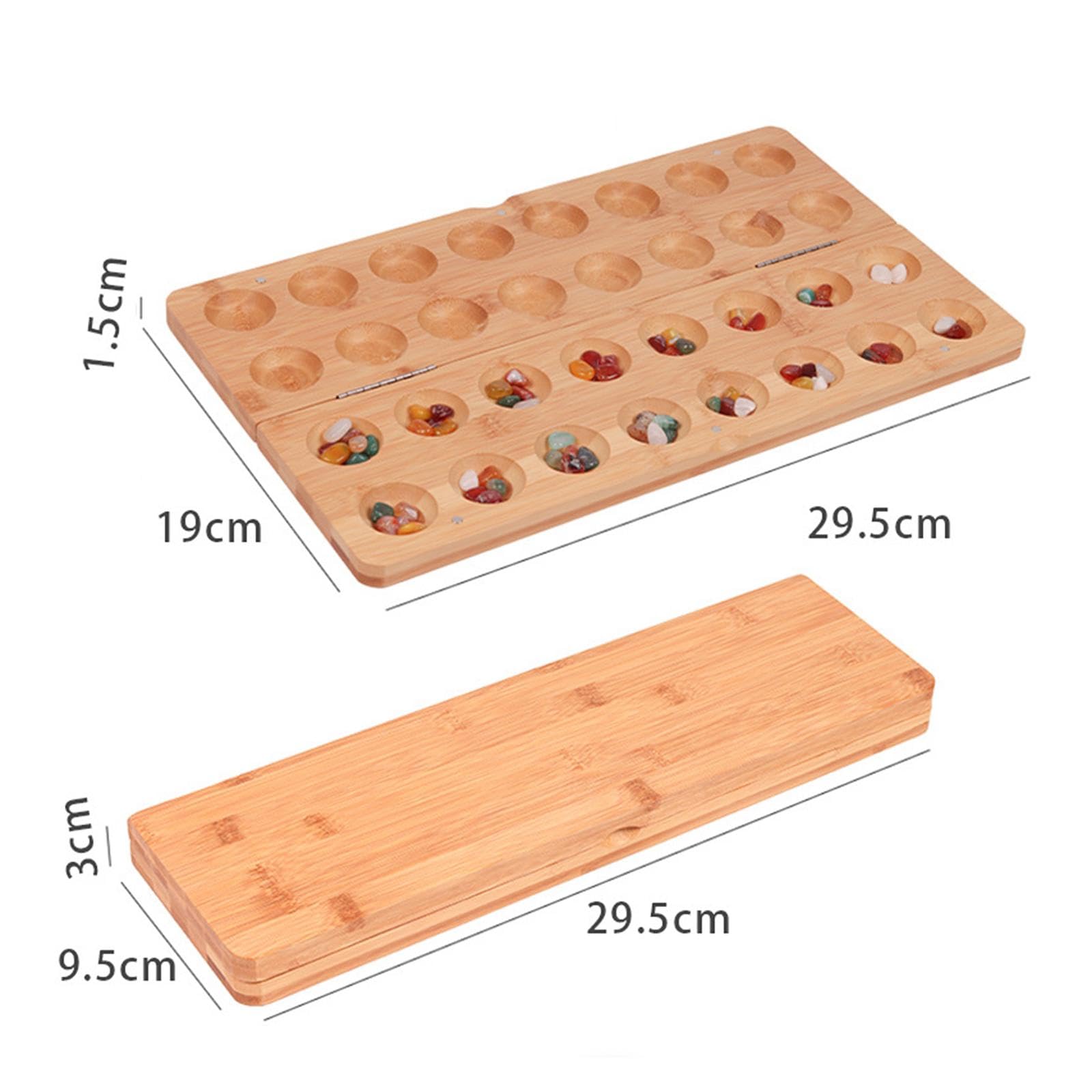 Amagogo Mancala-Brettspiel, antikes Strategiespiel, Reisen, Kinder und Erwachsene, Partygeschenke für 2 Spieler ab 8 Jahren, 65 farbige
