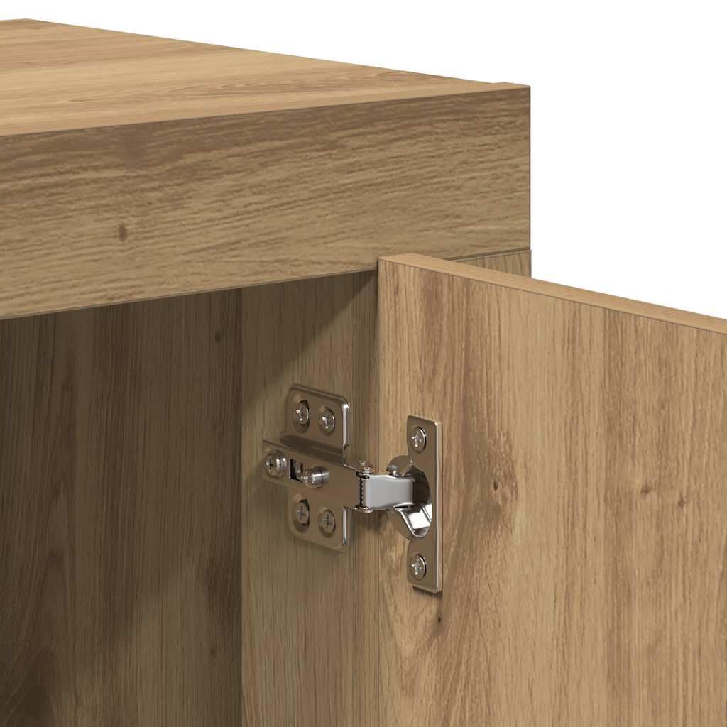 vidaXL Aparador de Madera de ingeniería Roble Artisan 92x35x75 cm