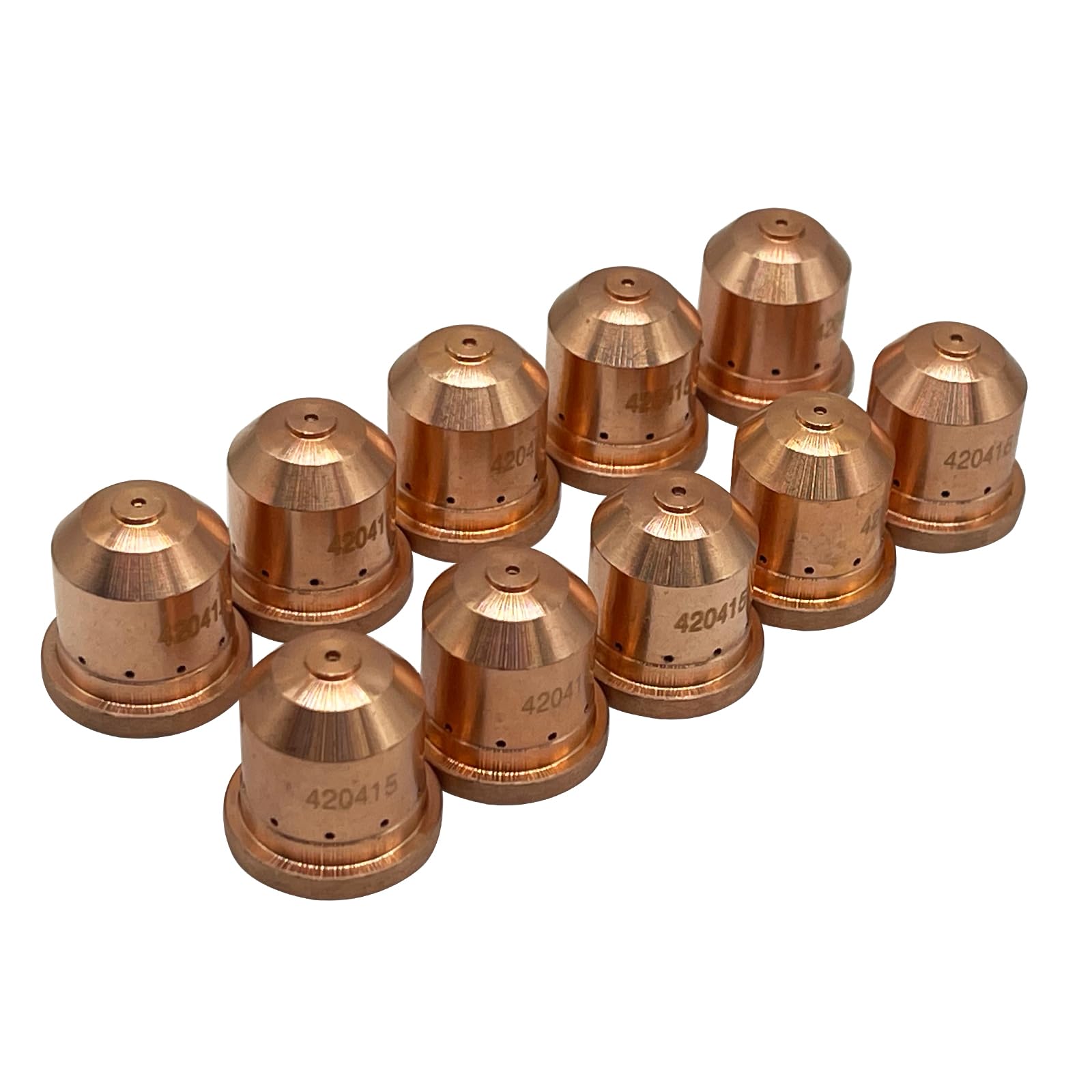 10Pcs 420415 Making Precision Gouging Nozzle Tip Fit Hypertherm PMX 10-45A Plasma Cutting Torch Consumable