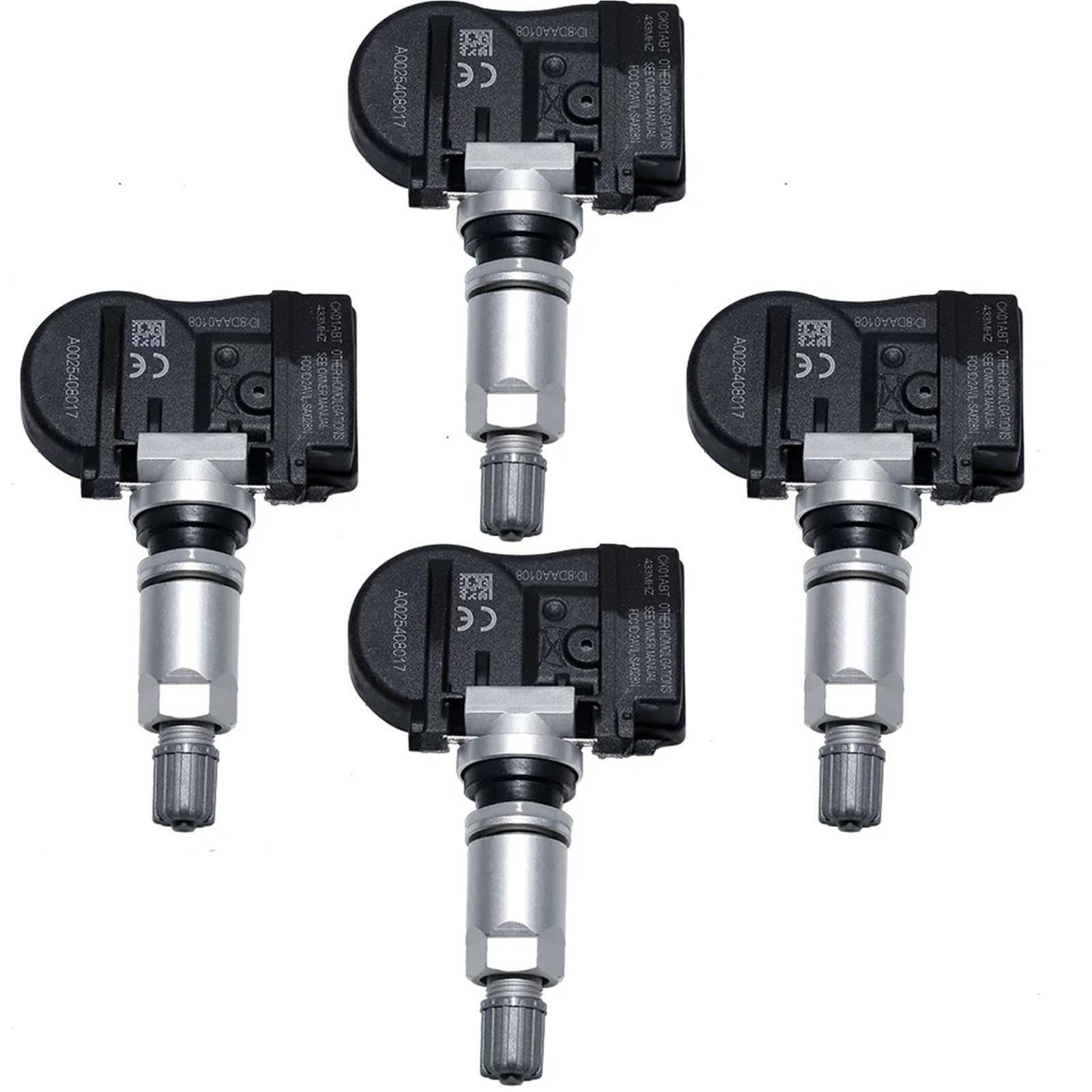 Generico sensore tpms per Dispositivo di monitoraggio della Pressione dei Pneumatici con sensore TPMS da 4 Pezzi per Mercedes-Benz CL SLR CLS GL Ricambi Auto
