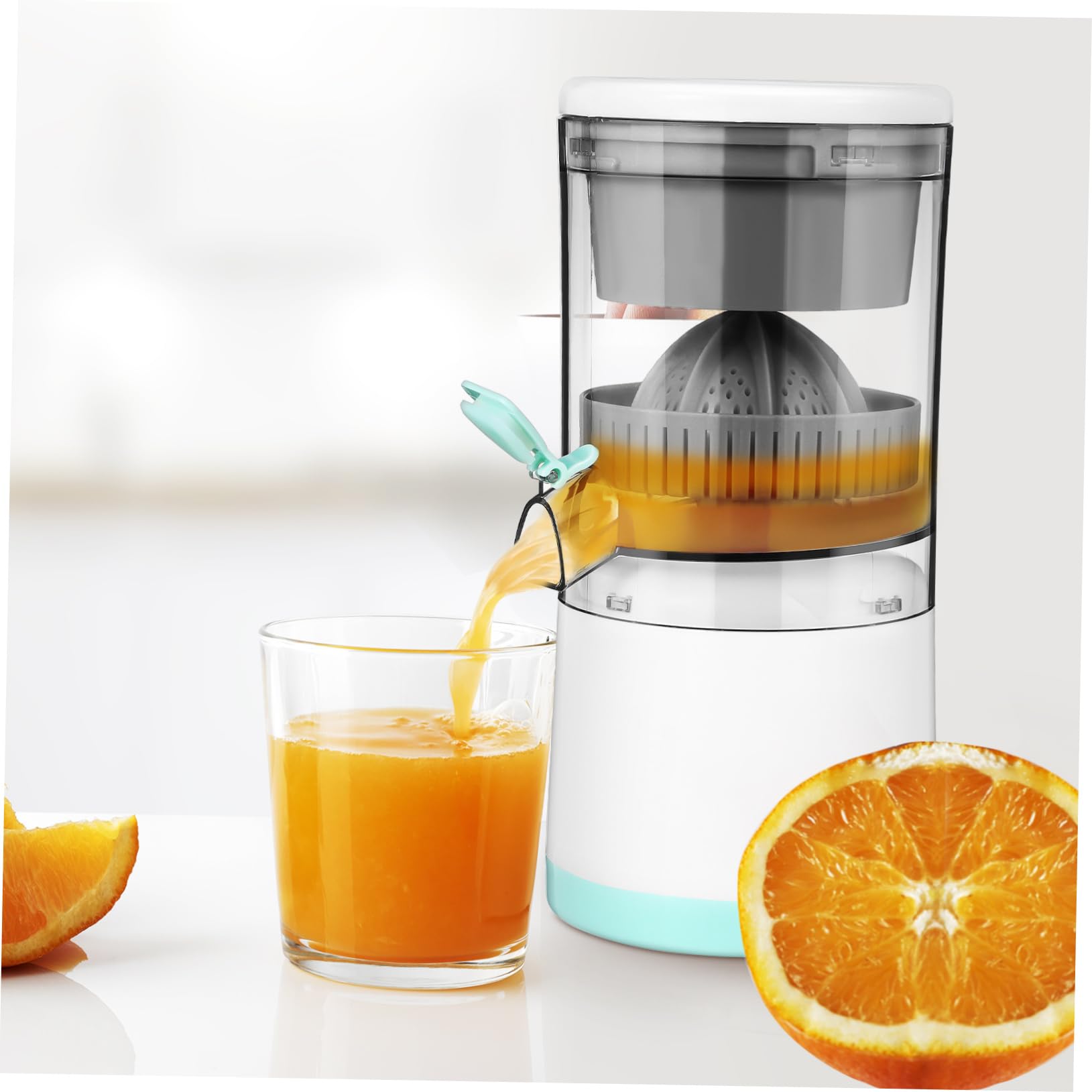 TOPBATHY Exprimidor Batería Cítricos o Portátil de Capacidad Recargable 7.4v de 400ml y 1600mah Frescos y Eficientes en Jugos Casa Viaje
