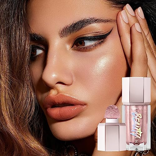 Iluminador líquido para rostro | Liquid Luminizer Shimmer larga duración | Iluminador líquido a prueba agua Shimmer Stick, resaltador brillo ligero y suave para un maquillaje Teksome - imagen 7