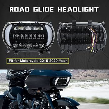 Amazon | KUQIQI ロードグライド LED ヘッドライト ウインカー
