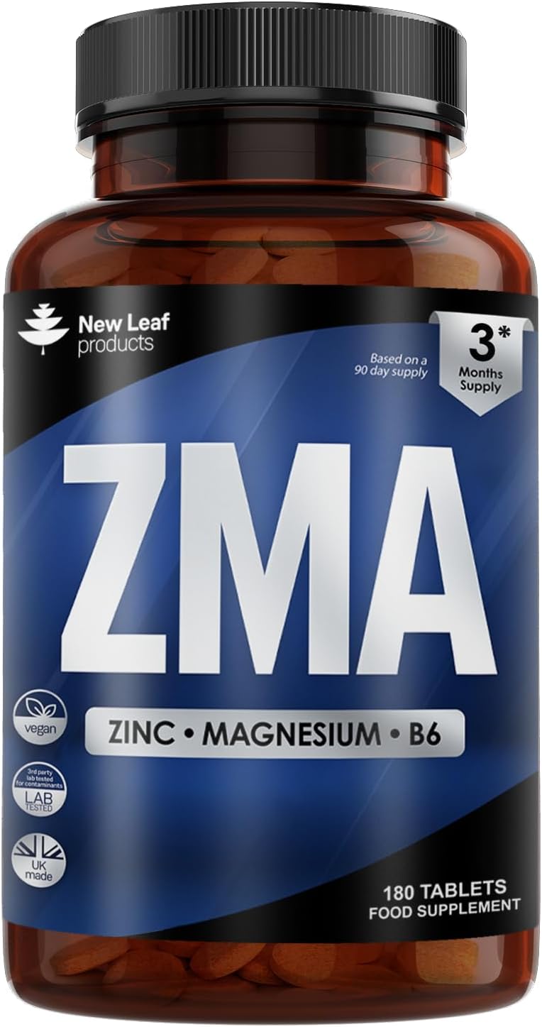 ZMA Supplements for Men & Women 180 Tablets High Strength Muscle