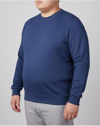 Erkek Sweatshirt Bisiklet Yaka Selanik Dokuma T ylenmez Battal B y k Beden