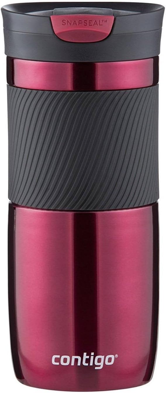 Contigo SnapSeal Byron Vacuum-Insulated Stainless Steel Travel Mug, 16 oz, Vivacious