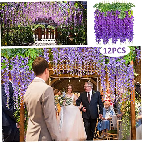 Wisteria garland pour décoration de table et arche de jardin de fête - 7