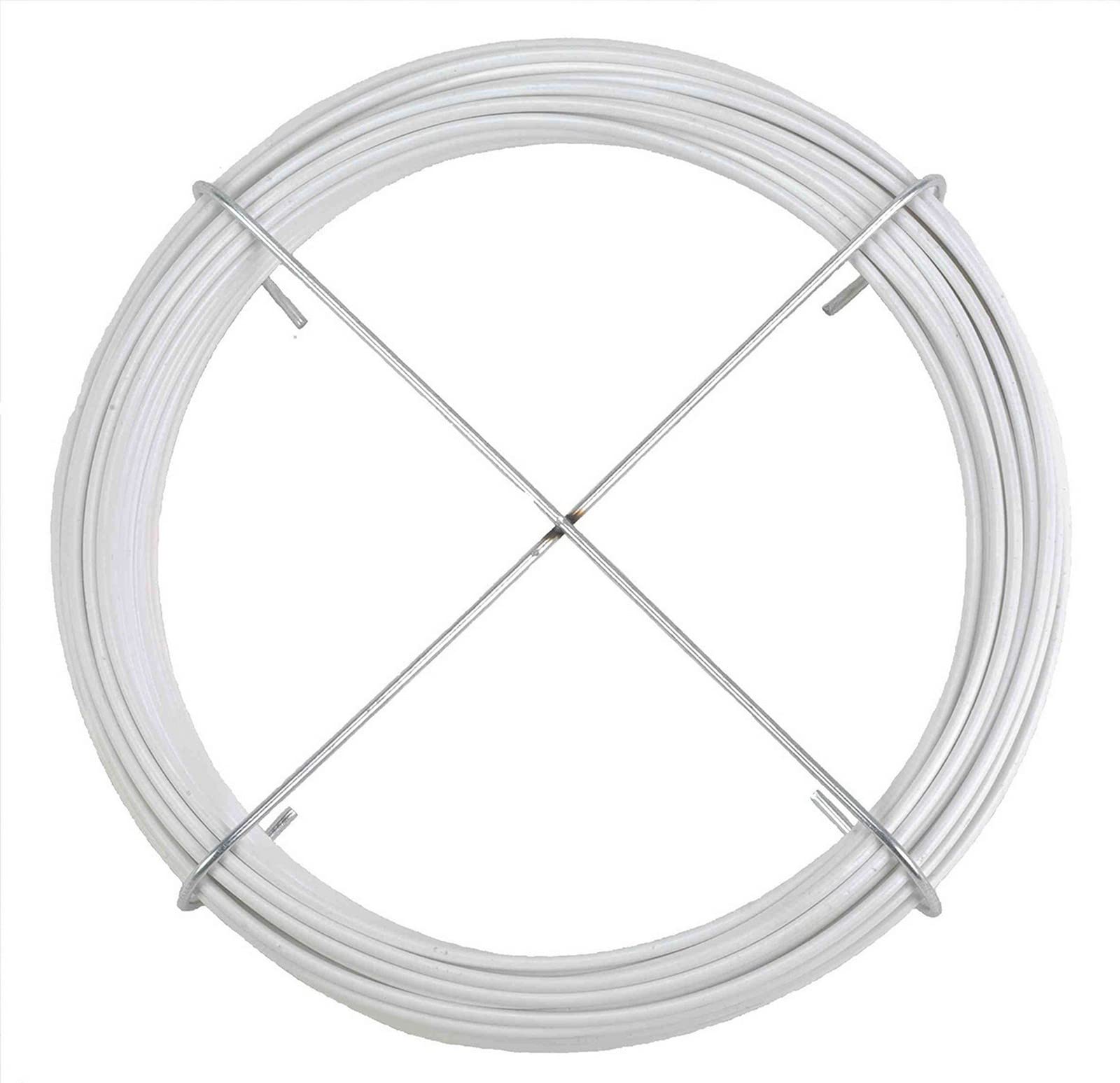 10PZ FILO PLASTIFICATO STENDIBIANCHERIA 2,7MMX20M N.14 BIANCO