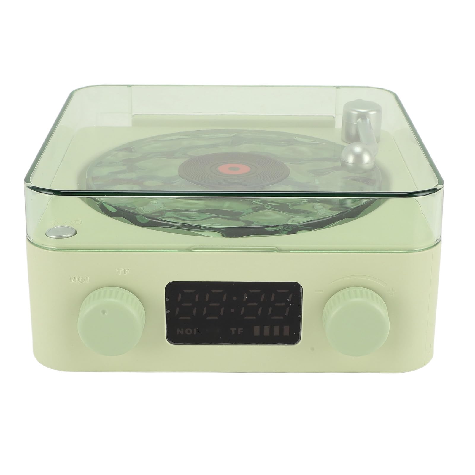 Odtwarzacz Waves, Głośnik Bezprzewodowy z Podświetleniem Nocnym i Wyświetlaczem Czasu, Dźwięk Stereo w Stylu Mini Magnetofonu do Sypialni, Biura, Imprezy, Idealny dla Dziewczynek