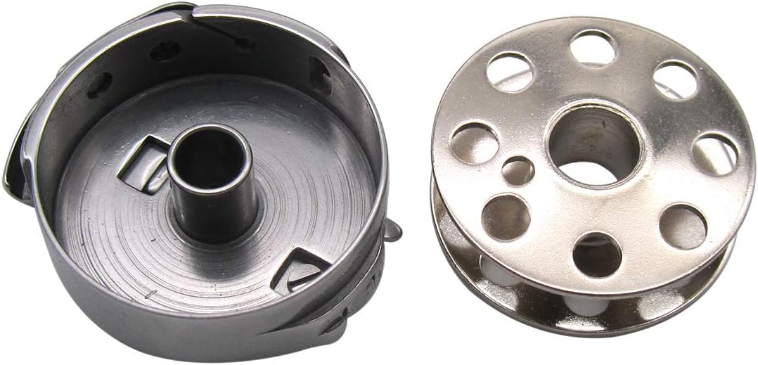 CKPSMS -1SET #45751(not 45750) TOWA Bobbin CASE(1PCS) and #45785 BOBBINS(10PCS) Compatible with/Replacement for Singer Brand Featherweight 221,222,222-1,301,301A (Bobbin CASE 1PCS+BOBBINS 10PCS)