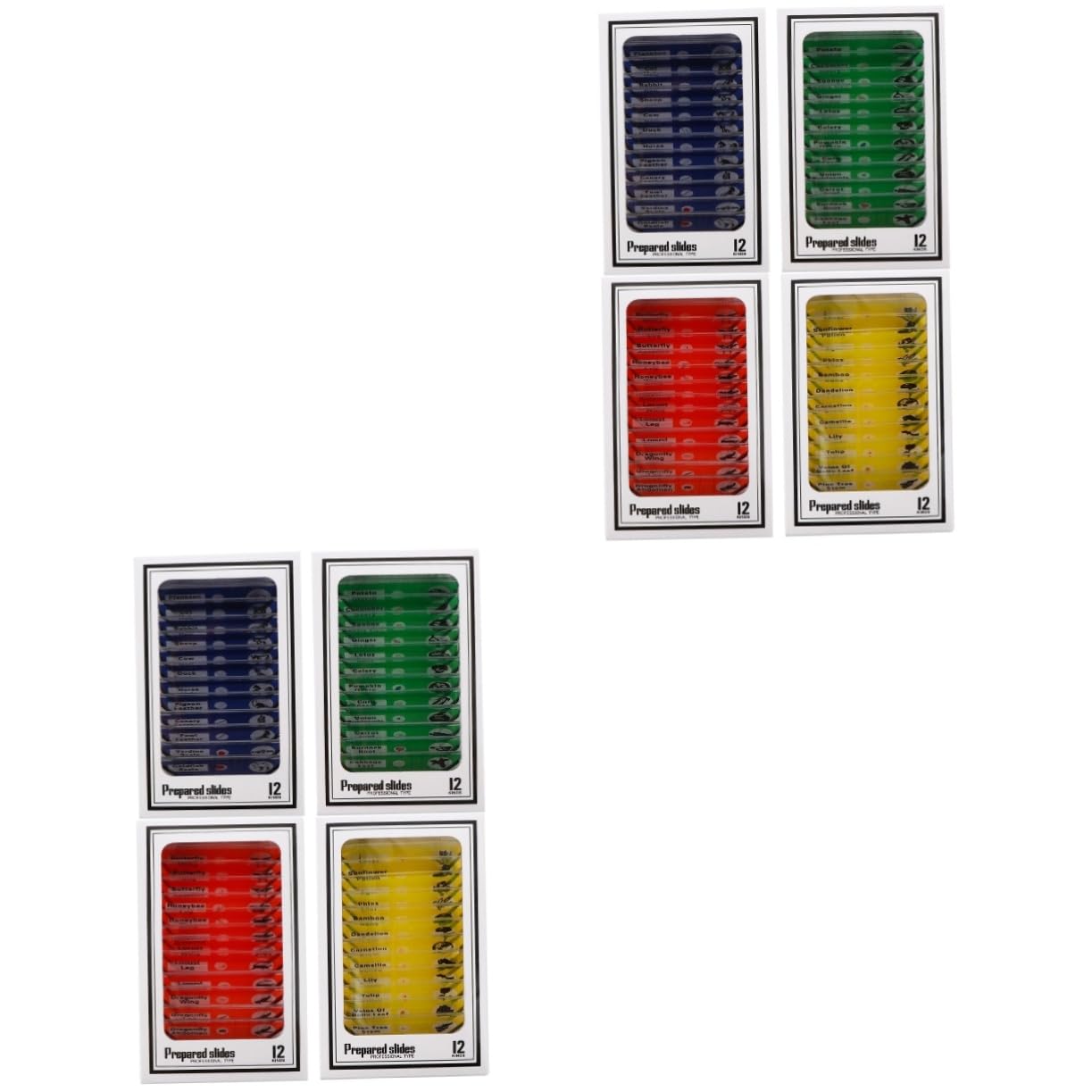 PRETYZOOM 2 Sätze Objektträger Aus Glas Objektträger Für Mikroskopobjektträger Für Mini Mikroskop Wissenschaftsmikroskop Für LED Lichtmikrometer Mikroskope Für 48 Stück * 2