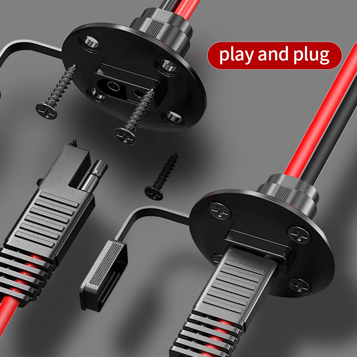 Sae Power Snapklik.com : ELFCULB SAE Power Socket To SAE Connector Extension ...